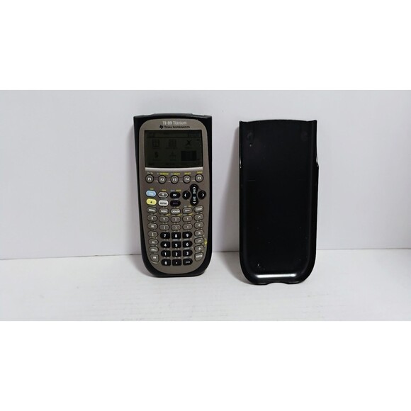 TEXAS INSTRUMENTS TI-89 TITANIUM GRRAPHING CALCULATOR WORKS NO BATTERY COVER - Picture 4 of 11